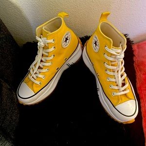 Converse Yellow Run Star Hike HI Sneakers